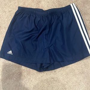 Adidas blue gym shorts